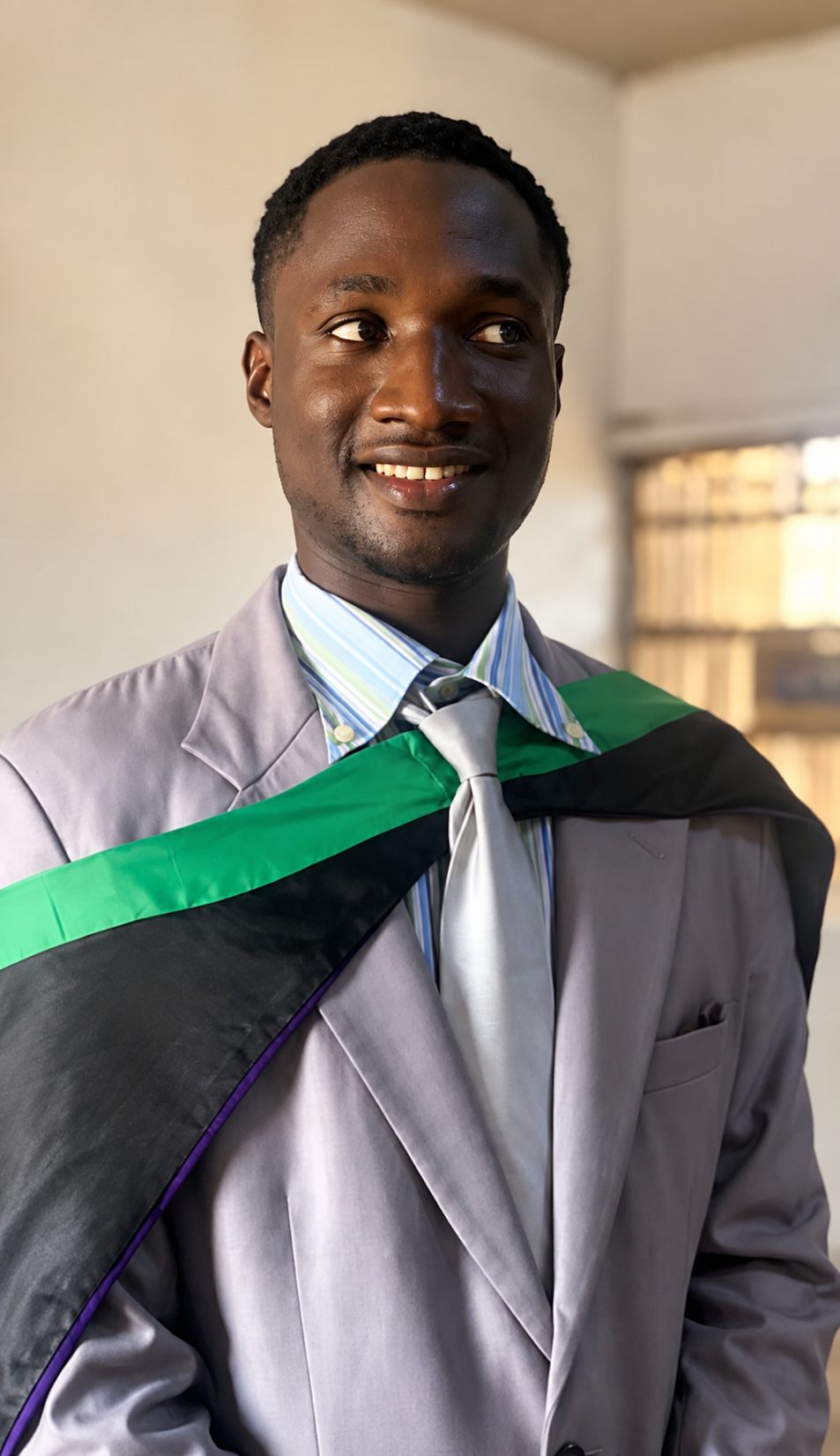 Peter Abel, one of the first students at Rishama and now a university graduate